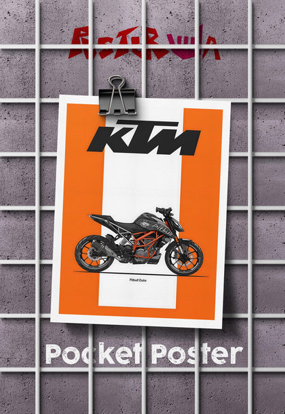 Pitbull Duke| KTM | Bikes Poster