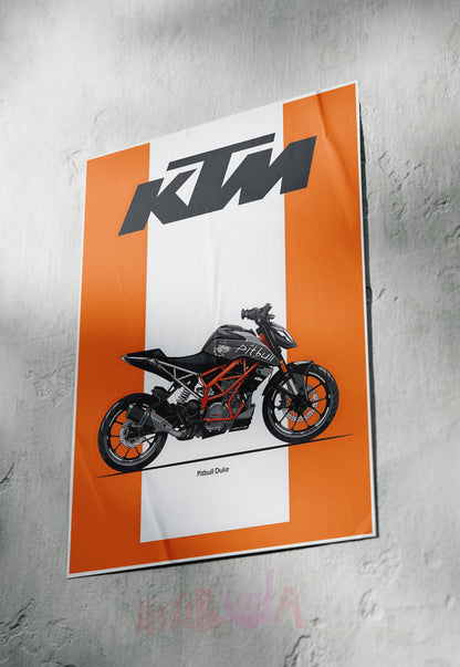 Pitbull Duke| KTM | Bikes Poster