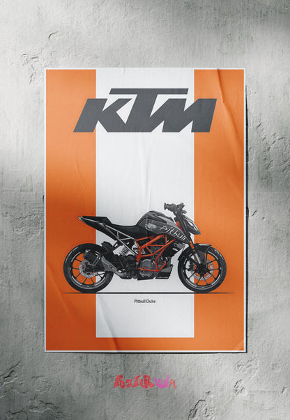 Pitbull Duke| KTM | Bikes Poster