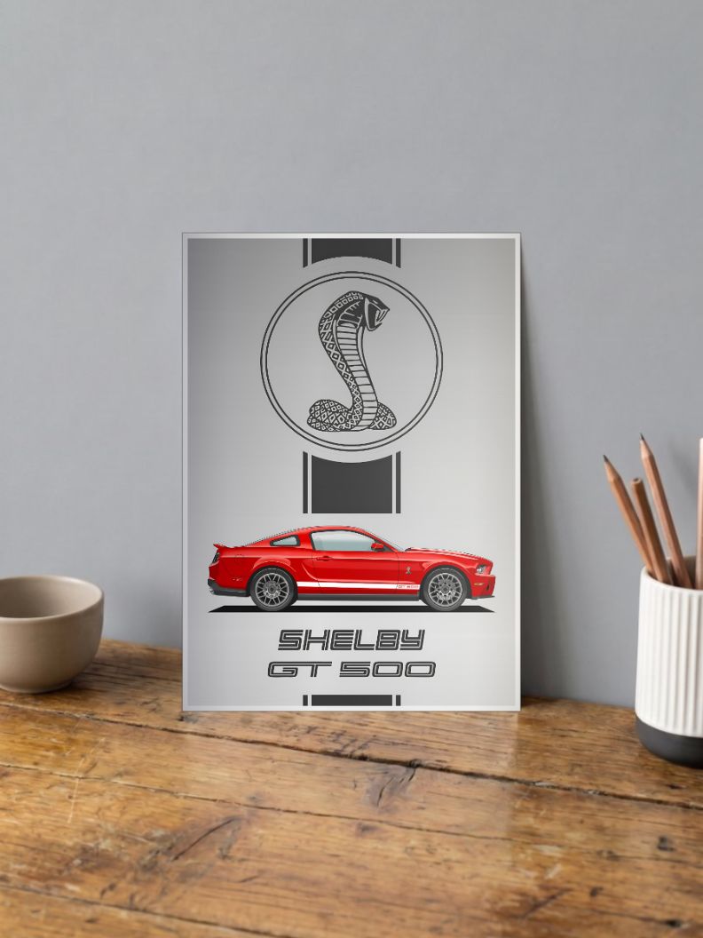 Power and Precision | Shelby GT 500 | Cars Poster