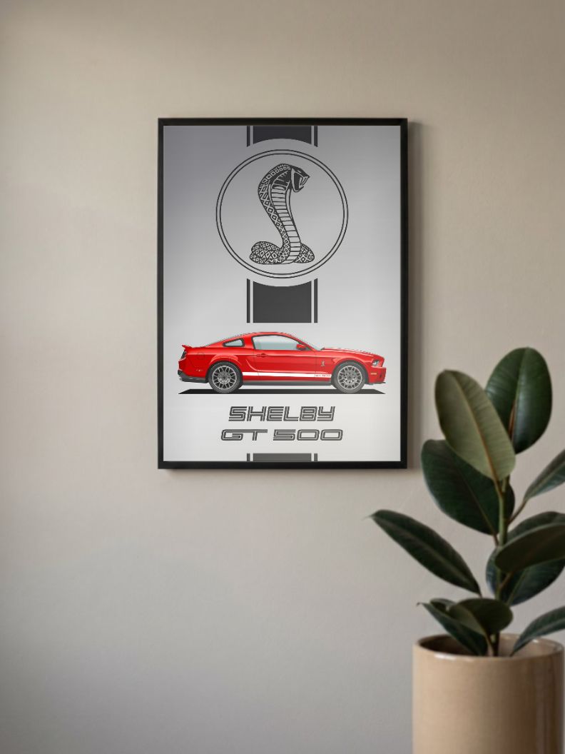 Power and Precision | Shelby GT 500 | Cars Poster