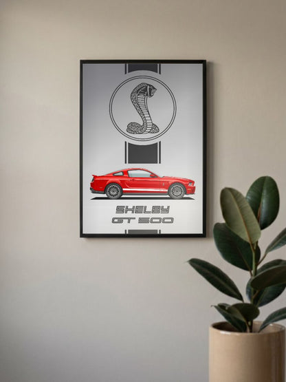 Power and Precision | Shelby GT 500 | Cars Poster