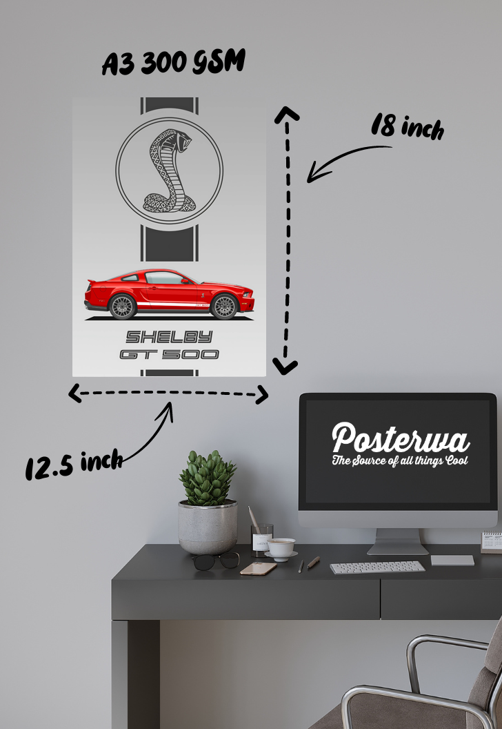 Power and Precision | Shelby GT 500 | Cars Poster