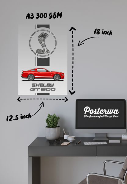 Power and Precision | Shelby GT 500 | Cars Poster
