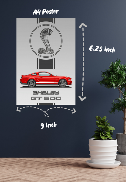Power and Precision | Shelby GT 500 | Cars Poster