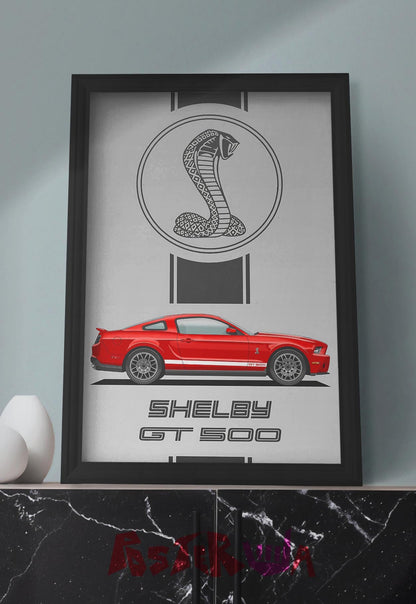 Power and Precision | Shelby GT 500 | Cars Poster