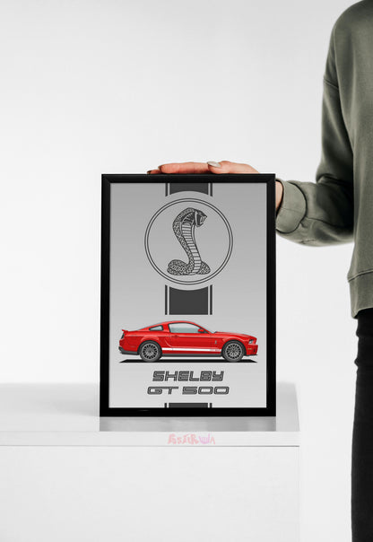 Power and Precision | Shelby GT 500 | Cars Poster