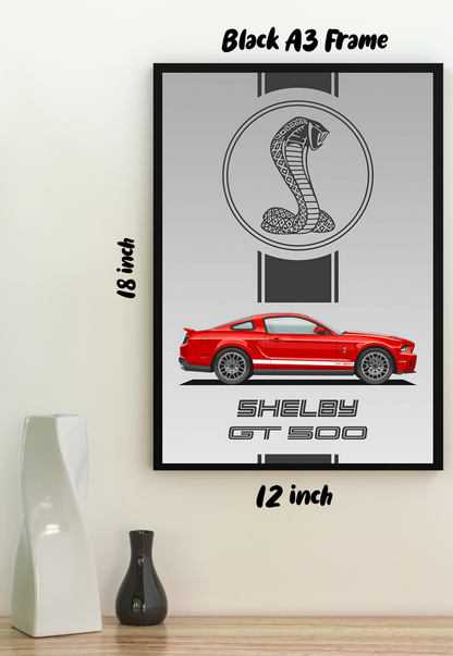 Power and Precision | Shelby GT 500 | Cars Poster