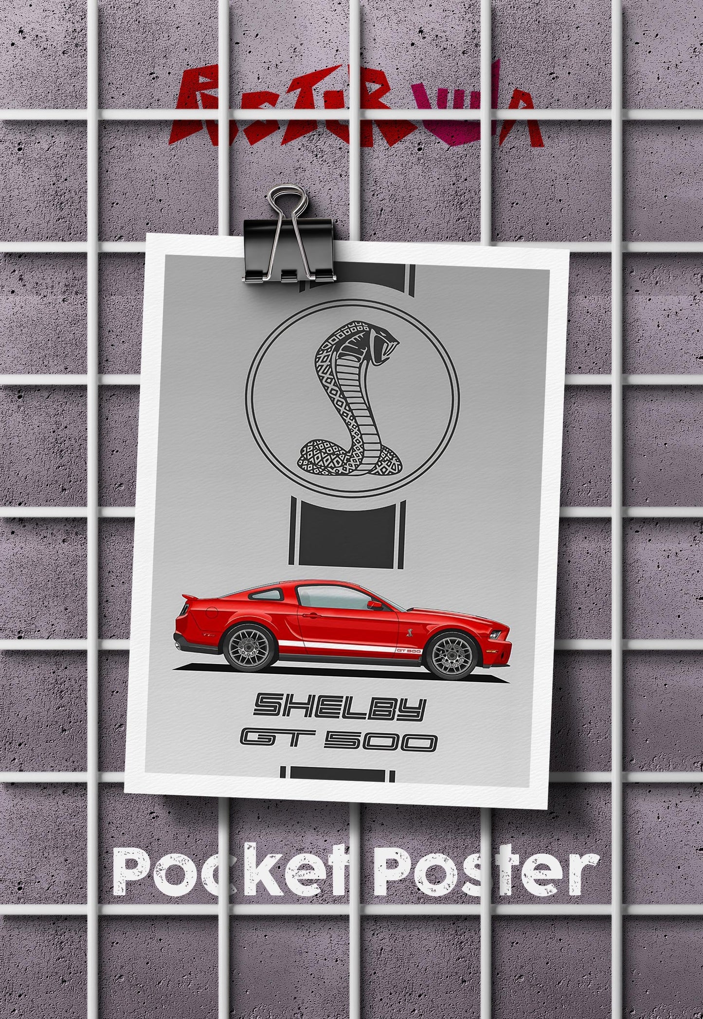 Power and Precision | Shelby GT 500 | Cars Poster
