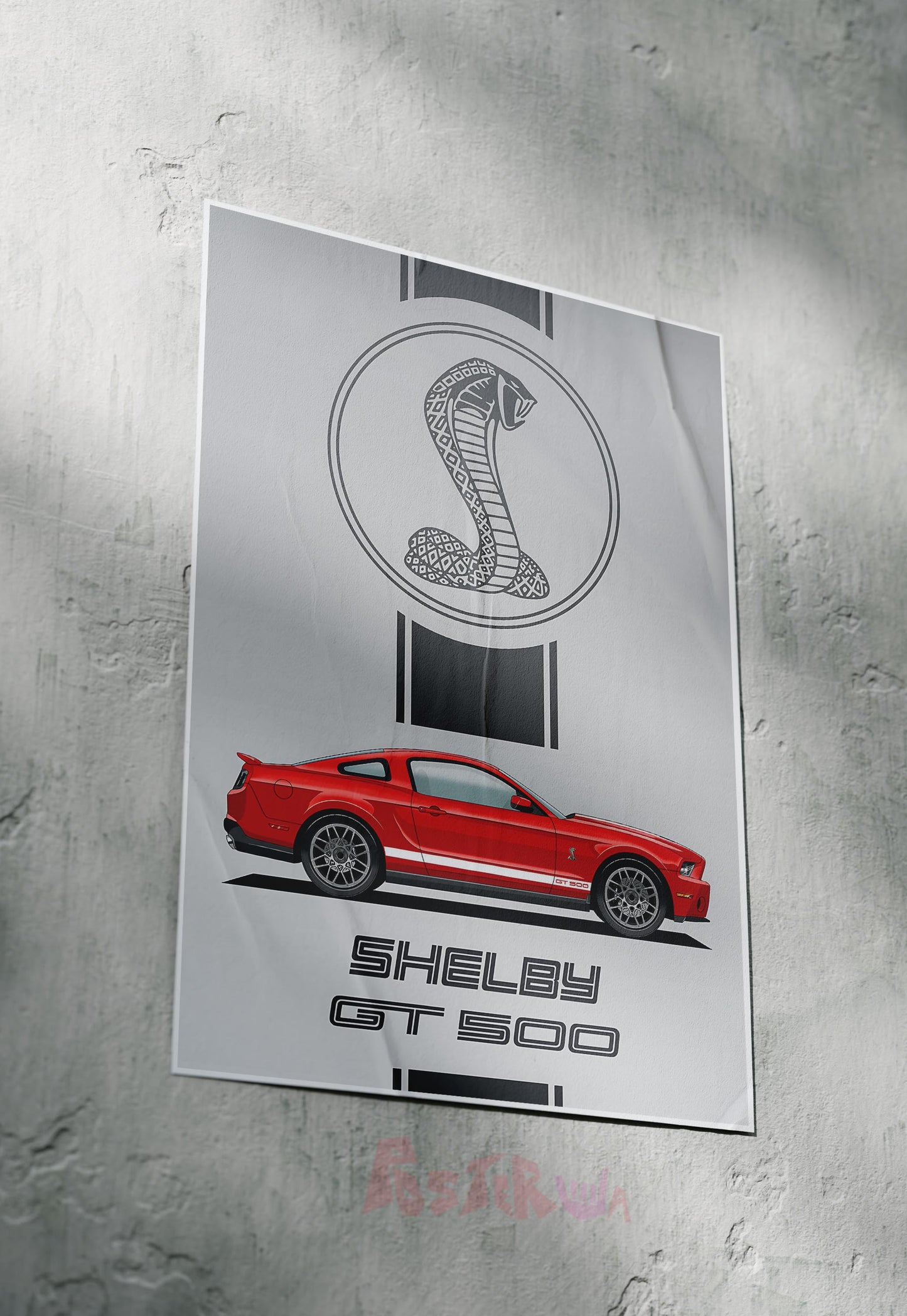 Power and Precision | Shelby GT 500 | Cars Poster