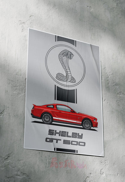Power and Precision | Shelby GT 500 | Cars Poster