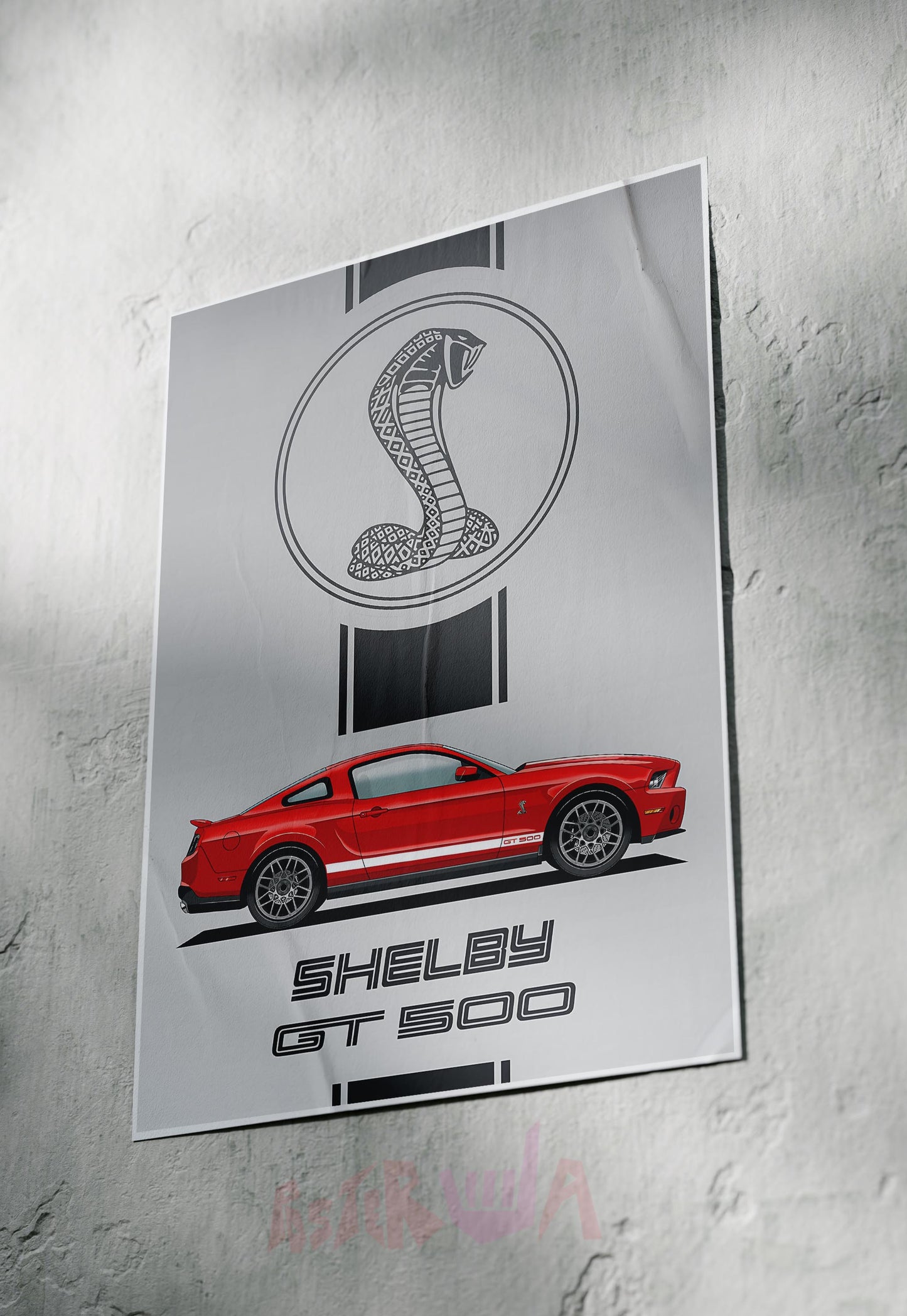Power and Precision | Shelby GT 500 | Cars Poster