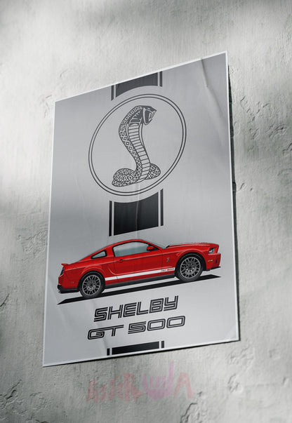 Power and Precision | Shelby GT 500 | Cars Poster