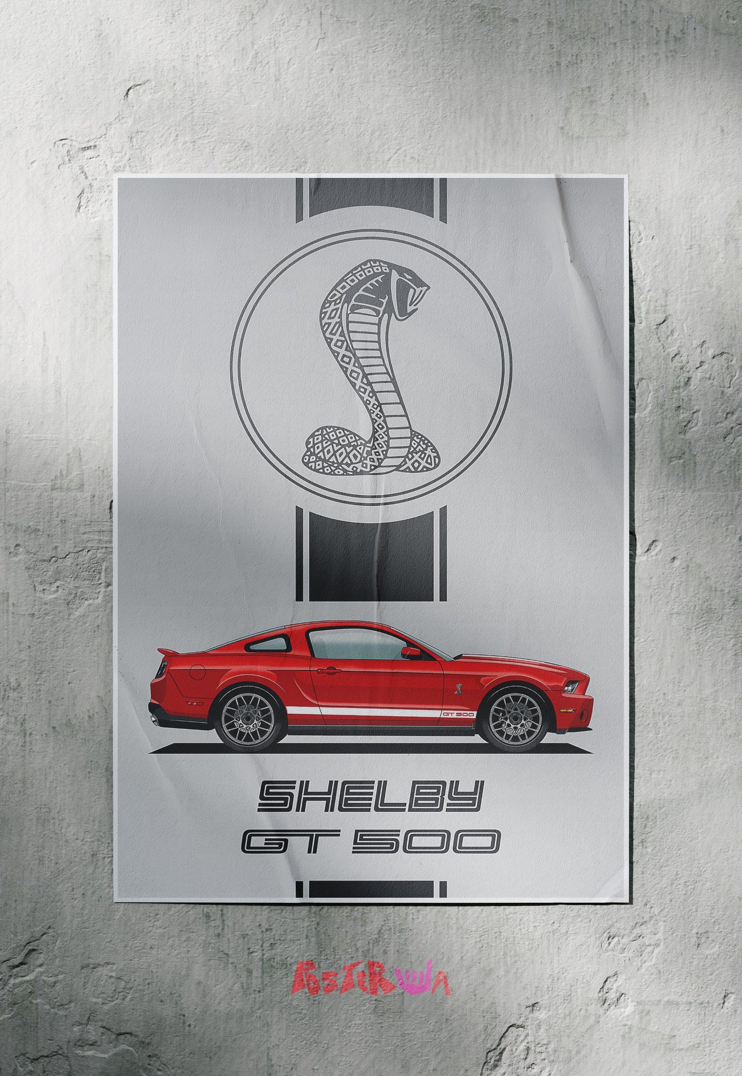 Power and Precision | Shelby GT 500 | Cars Poster
