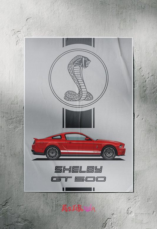 Power and Precision | Shelby GT 500 | Cars Poster
