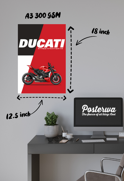Street Warrior | Ducati | Bikes Poster
