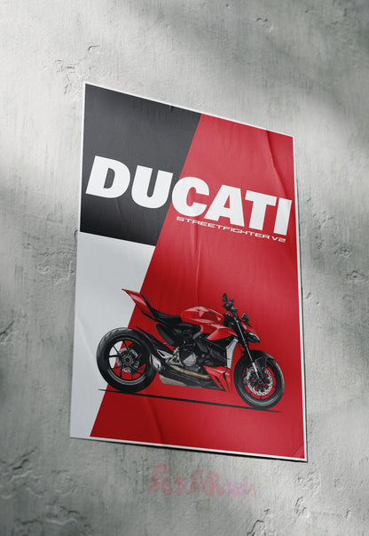 Street Warrior | Ducati | Bikes Poster