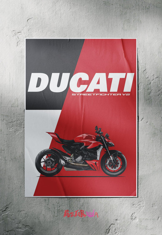 Street Warrior | Ducati | Bikes Poster