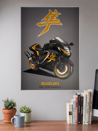 Busa Blitz Suzuki Hayabusa Bikes Poster