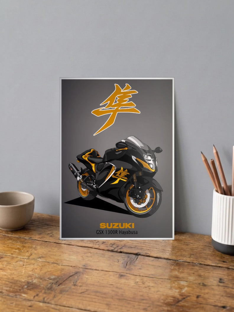 Busa Blitz Suzuki Hayabusa Bikes Poster