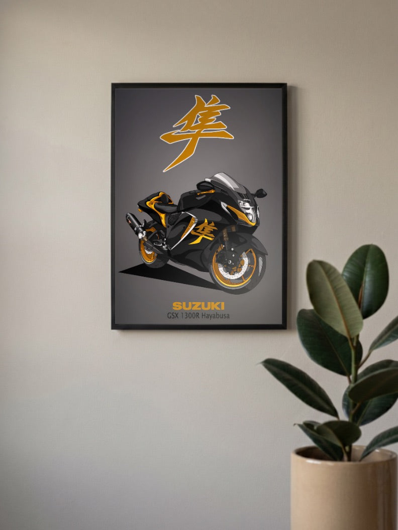 Busa Blitz Suzuki Hayabusa Bikes Poster