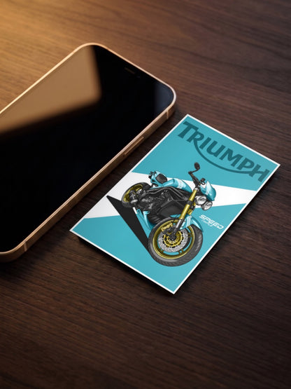 Bonnie Spirit Triumph Speed Triple Bikes Poster