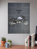 Modern Classic Triumph Bonneville Bikes Poster