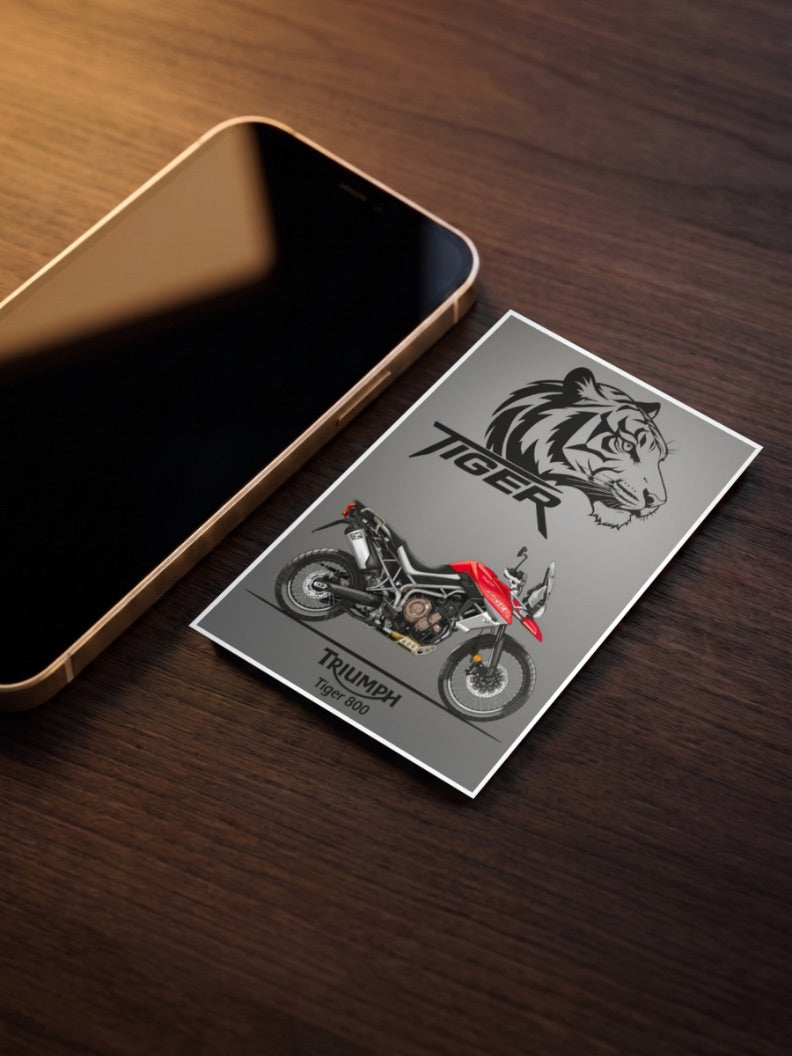 Hinckley Hero Triumph Tiger 800 Bikes Poster