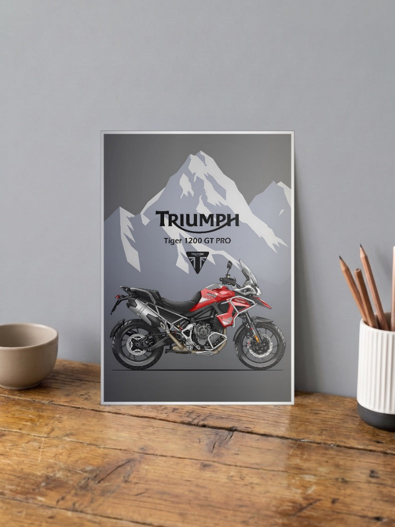 Throttle Therapy Triumph Tiger 1200 Bikes Poster