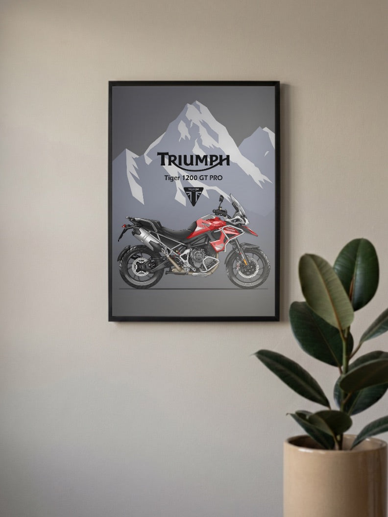 Throttle Therapy Triumph Tiger 1200 Bikes Poster