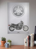Blue Streak Yamaha 1999 V Max 1200 Bikes Poster