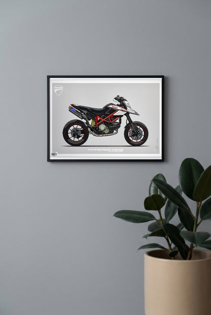 Ducati Hypermotard Bikes Poster