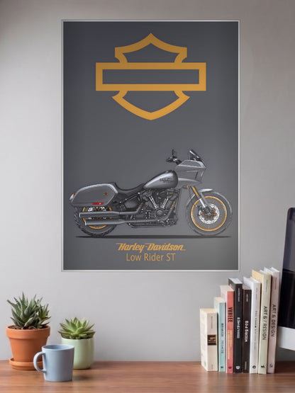 Open Road Freedom Harley Davidson Bikes Poster