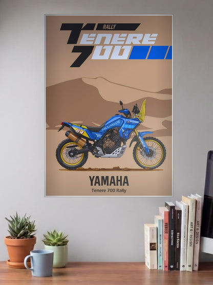 R Series Roar Yamaha Tenere 700 Rally Bikes Poster