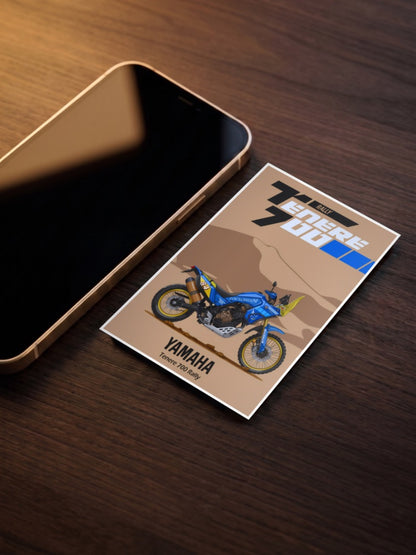 R Series Roar Yamaha Tenere 700 Rally Bikes Poster