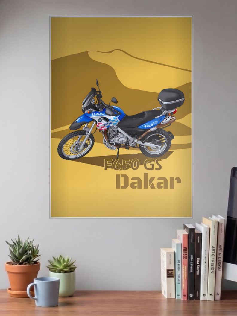 GS Adventure BMW F650 GS Dekar Bikes Poster