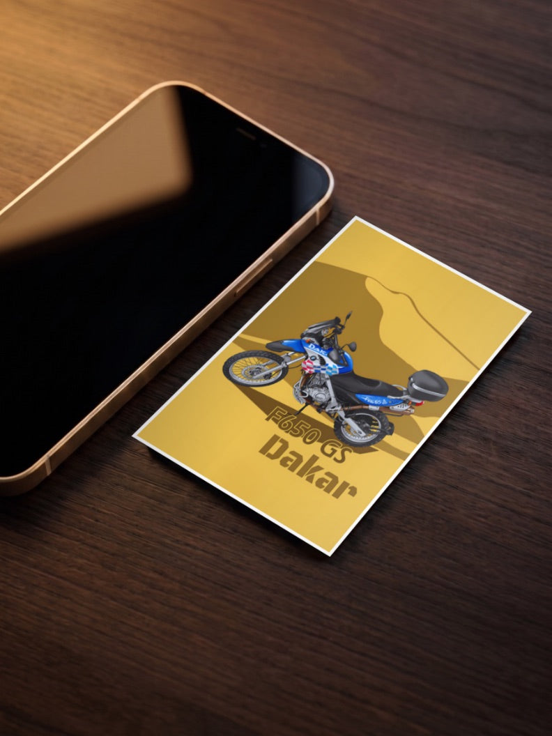 GS Adventure BMW F650 GS Dekar Bikes Poster