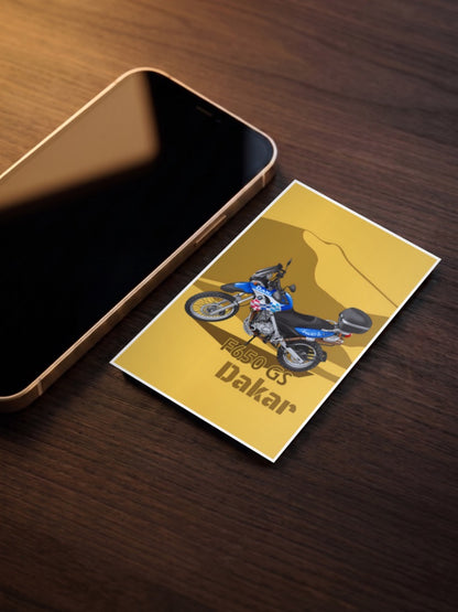 GS Adventure BMW F650 GS Dekar Bikes Poster