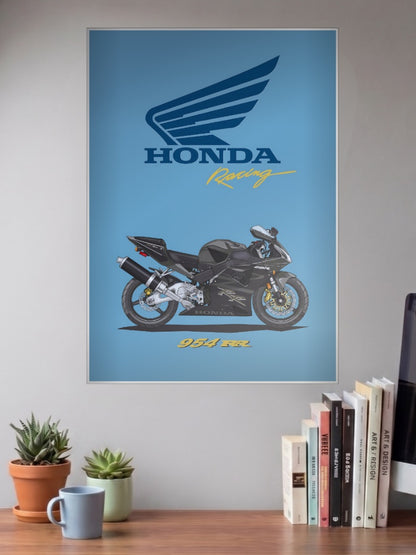 Wing Warrior Honda 954RR Bikes Poster