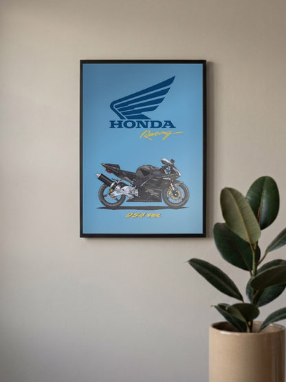 Wing Warrior Honda 954RR Bikes Poster