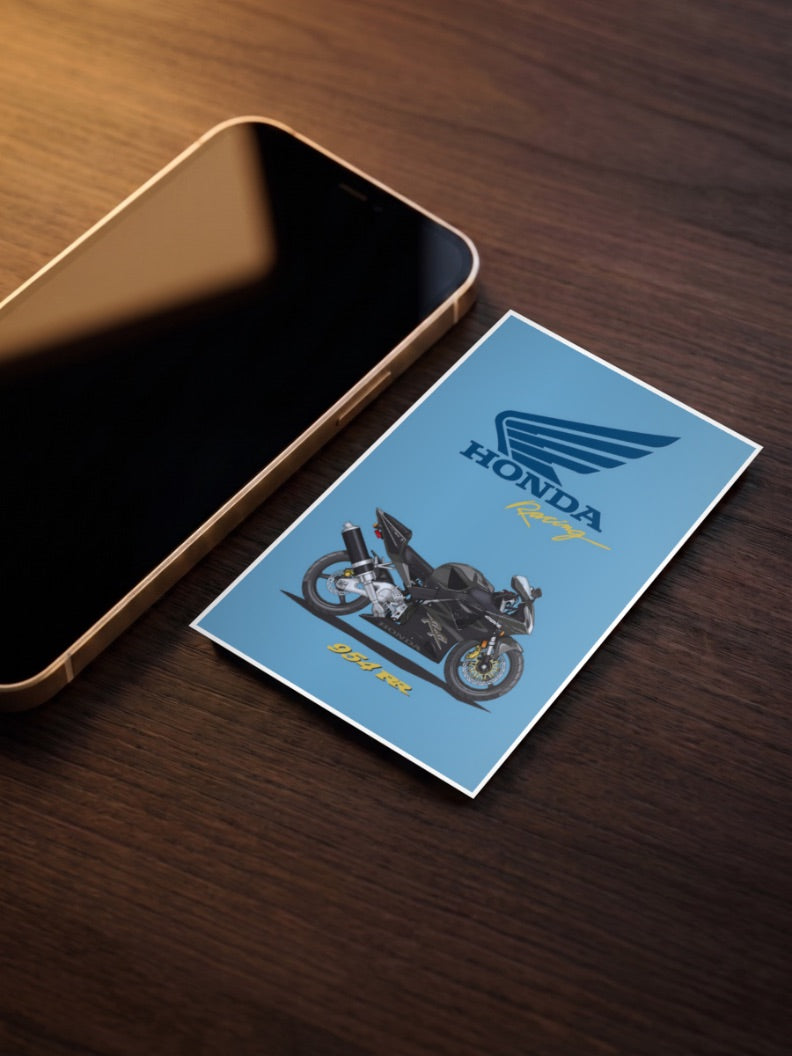 Wing Warrior Honda 954RR Bikes Poster