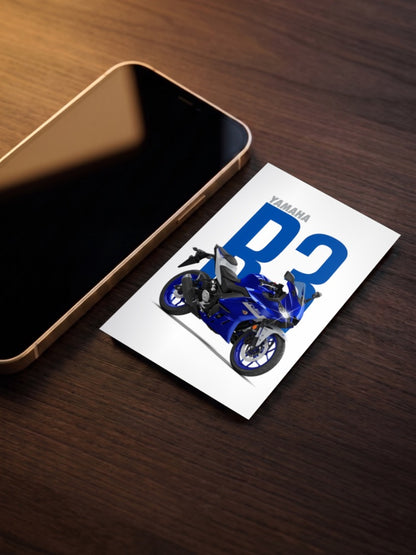 Tuning Fork Fury Yamaha R3 Bikes Poster