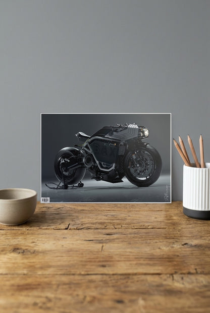 Black Streetfighter Bike Bikes Poster