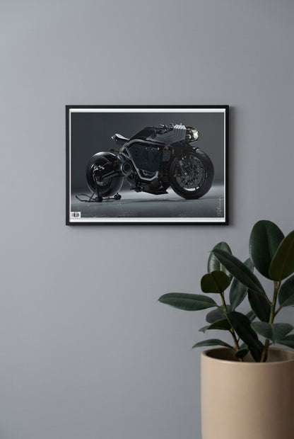 Black Streetfighter Bike Bikes Poster