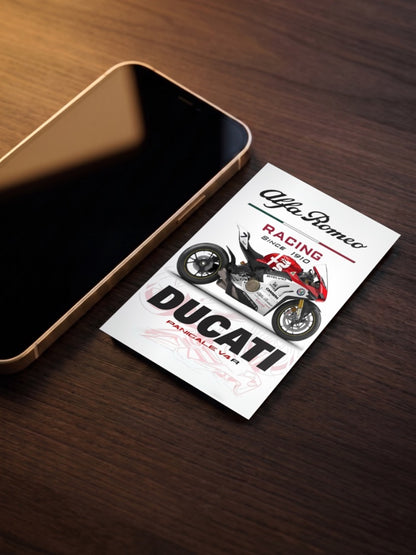 Red Rocket Alfa Romeo 1910 Ducati Bikes Poster