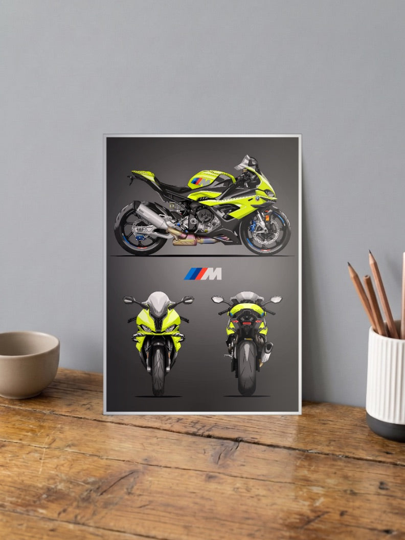 Throttle Therapy BMW Bikes Poster