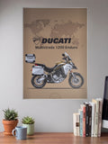 Throttle Therapy Ducati 1200 enduro Bikes Poster
