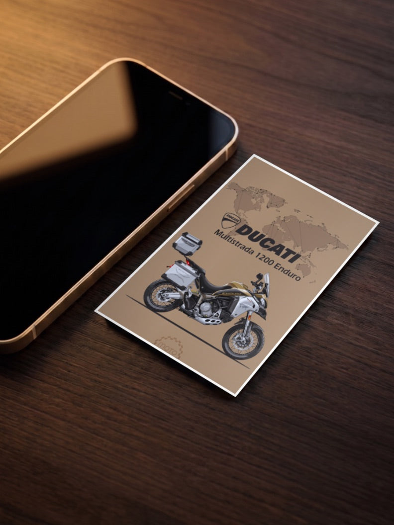 Throttle Therapy Ducati 1200 enduro Bikes Poster