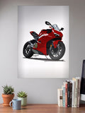 Redline Ride Superbike Bikes Poster