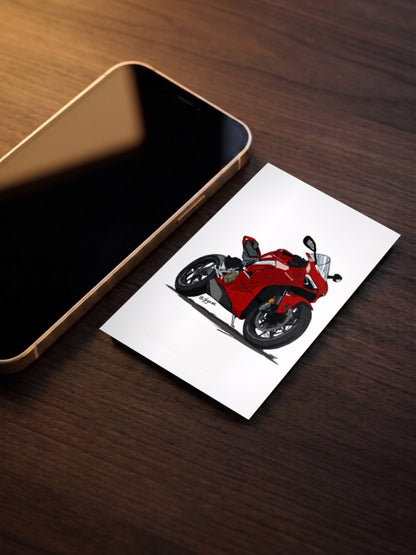Redline Ride Superbike Bikes Poster
